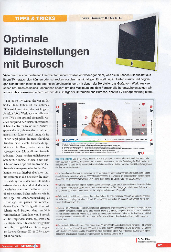 Burosch Satvision 09/2012 Bericht